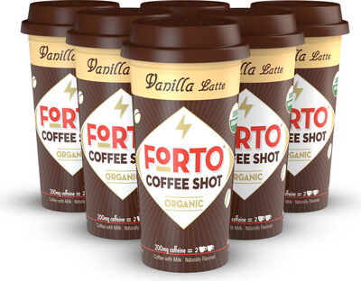 Vanilla Latte Cold Brew Coffee Shot With Milk, Vanilla Latte