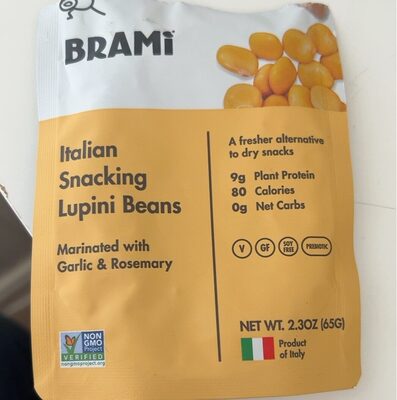 Marinated With Garlic & Rosemary Italian Snacking Lupini Beans, Garlic & Rosemary
