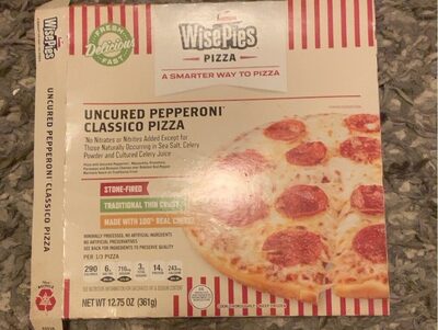 Uncured Pepperoni* Classico Thin Crust Pizza With Uncured Pepperoni*, Mozzarella, Provolone, Parmesan And Pecorino Romano Cheeses Over Roasted Red Pepper Marinara Sauce, Uncured Pepperoni* Classico