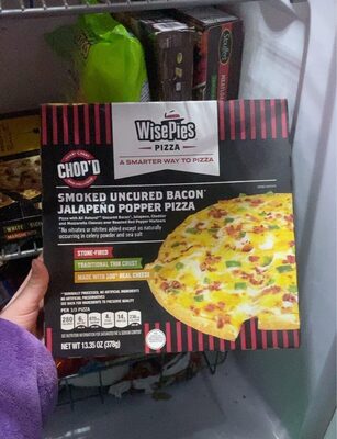 Smoked Uncured Bacon Jalapeno Popper Pizza, Smoked Uncured Bacon