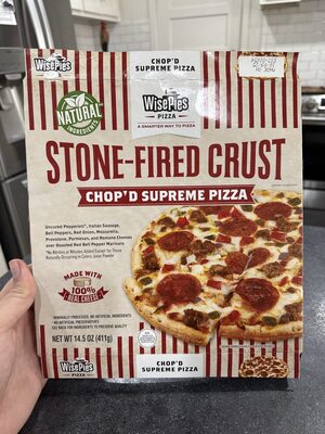 Chop'D Supreme Beef, Bell Pepper Trio, Red Onion, Black Olives, Cheddar, Monterey Jack And Mozzarella Cheeses Over Roasted Red Pepper Marinara Thin Traditional Crust Pizza, Chop'D Supreme