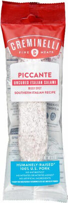 Piccante Mildly Spicy Southern Italian Recipe Uncured Italian Salami, Piccante