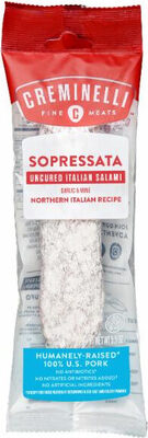 Sopressata Garlic & Wine Northern Italian Recipe Uncured Italian Salami, Sopressata