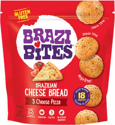 3 Cheese Pizza Brazilian Cheese Bread, 3 Cheese Pizza