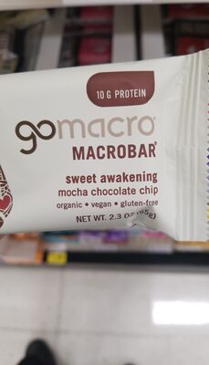 Mocha Chocolate Chip Sweet Awakening Macrobar, Mocha Chocolate Chip
