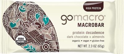 Dark Chocolate + Almonds Protein Decadence Macrobar, Dark Chocolate + Almonds
