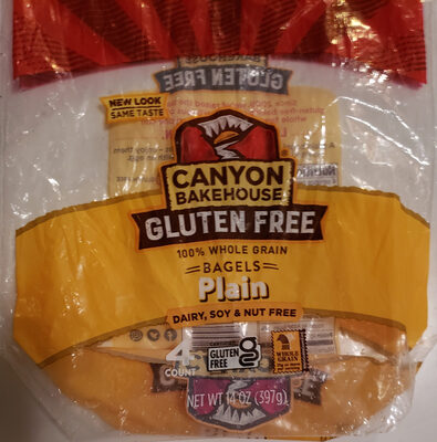 Plain 100% Whole Grain Bagels, Plain