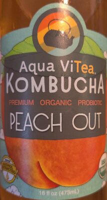 Peachmint Kombucha Premium Probiotic Tea, Peachmint