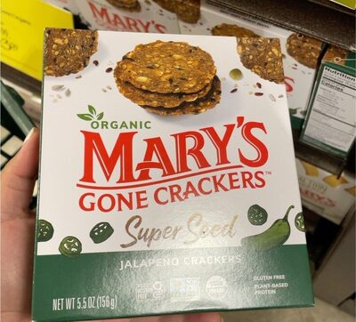 Jalapeno Organic Super Seed Crackers, Jalapeno