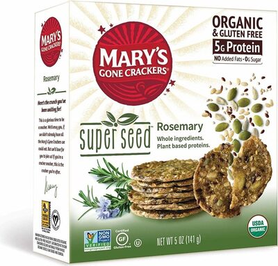 Rosemary Super Seed Crackers, Rosemary