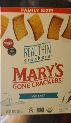 Organic Sea Salt Real Thin Crackers