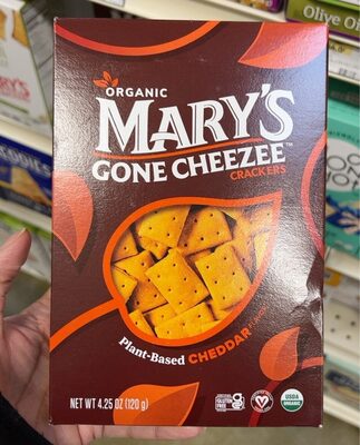 Cheddar Organic Crackers, Cheddar