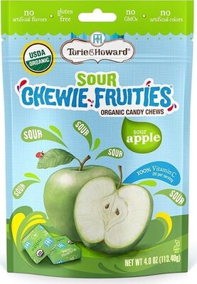Sour Apple Organic Candy Chews, Sour Apple