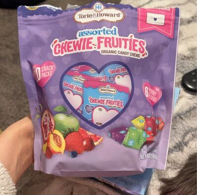 Organic Assorted Chewie Fruities Candy Chews, Sour Berry, Blood Orange & Honey, Meyer Lemon & Raspberry, Sour Apple, Pomegranate & Nectarine, Sour Cherry