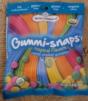Tropical Flavors Candy Shelled Gummies-Snaps, Tropical