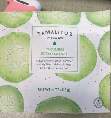 Cucumber Extravaganza Flavored Cucumber Candy Filled With Chili, Lime And A Touch Of Sea Salt, Cucumber Extravaganza