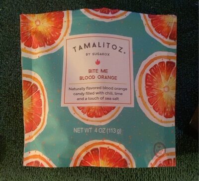 Bite Me Blood Orange Flavored Candy Filled With Chili, Lime And A Touch Of Sea Salt, Bite Me Blood Orange