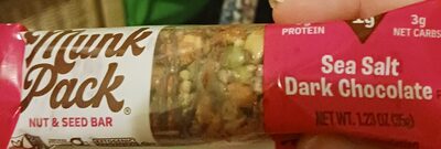 Sea Salt Dark Chocolate Flavored Keto Nut & Seed Bar, Sea Salt; Dark Chocolate