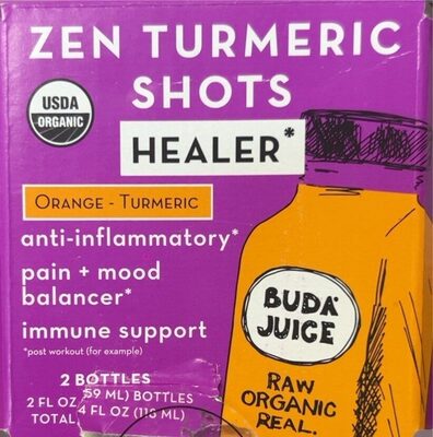 Orange - Turmeric Healer Zen Turmeric Shots, Orange - Turmeric