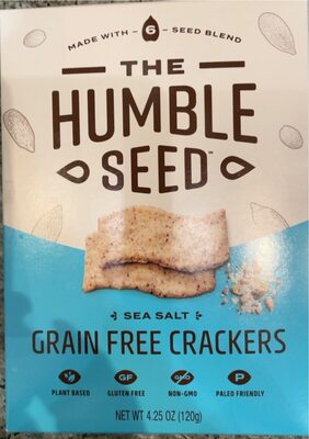 Sea Salt Grain Free Crackers, Sea Salt