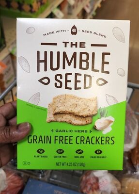 Garlic Herb Grain Free Crackers, Garlic Herb