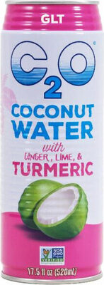 Coconut Water With Ginger, Lime, & Turmeric, Ginger, Lime, & Turmeric