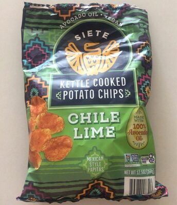 Chile Lime Kettle Cooked Potato Chips, Chile Lime