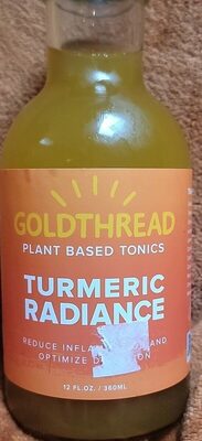 Turmeric Radiance Plant Based Tonics, Turmeric Radiance