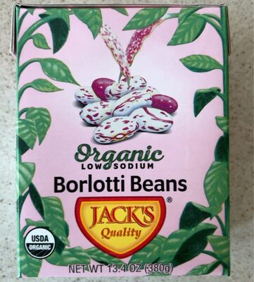 Organic Low Sodium Borlotti Beans