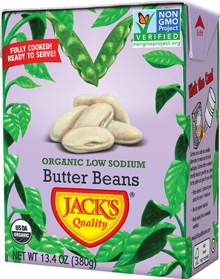 Organic Low Sodium Butter Beans, Organic