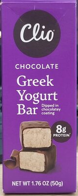 Chocolate Greek Yogurt Bar In Chocolatey Coating, Chocolate