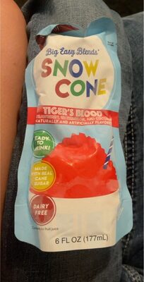 Tiger's Blood Flavored Snow Cone, Tiger's Blood