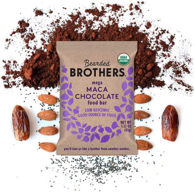 Bearded Brothers, Energy Bar, Mega Maca Chocolate, Mega Maca Chocolate