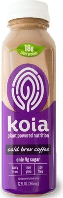 Cold Brew Coffee Plant-Based Protein Shake, Coffee