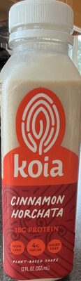 Plant Protein 18 G Shake, Cinnamon Horchata, Cinnamon Horchata