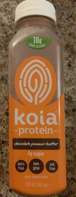 Chocolate Peanut Butter Plant-Based Protein Shake, Chocolate; Peanut Butter