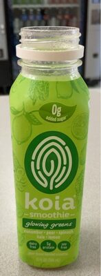 Glowing Greens Plant-Based Blended Smoothie, Cucumber; Pear; Spinach; Kale; Lemon