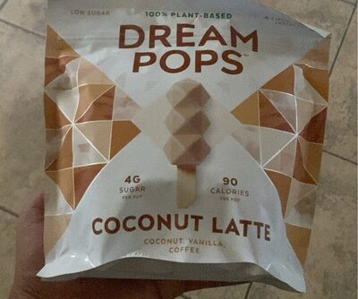 Coconut Latte Non-Dairy Frozen Pops, Coconut Latte 