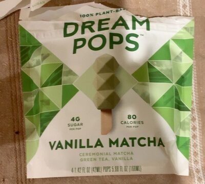 Vanilla Matcha Non-Dairy Frozen Pops