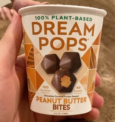 Vanilla Peanut Butter Bites Chocolate-Covered Frozen Dessert, Vanilla; Peanut Butter