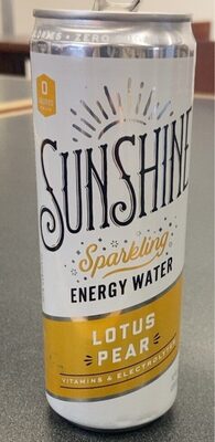 Lotus Pears Sparkling Energy Water, Lotus Peare