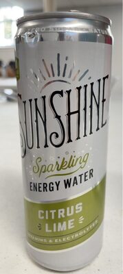 Citrus Lime Sparkling Energy Water, Citrus Lime