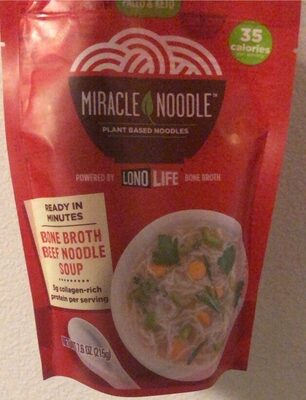 Bone Broth Beef Noodle Soup Plant Based Noodles, Bone Broth Beef Noodle Soup