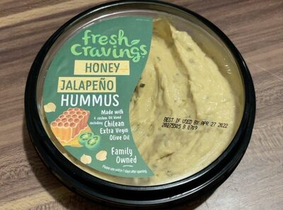 Honey Jalapeno Hummus With A Chilean Extra Virgin Olive Oil Blend, Honey Jalapeno With A Chilean Extra Virgin Olive Oil Blend