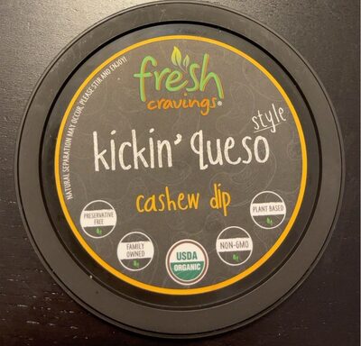 Kickin' Queso Style Organic Cashew Dip, Kickin' Queso Style