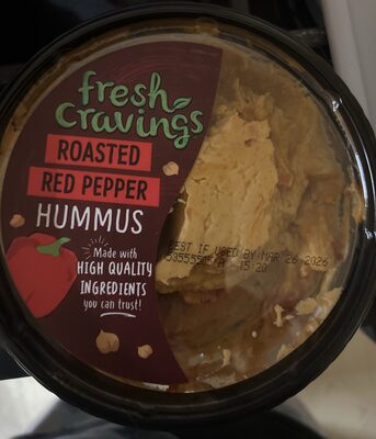 Roasted Red Pepper Hummus, Roasted Red Pepper