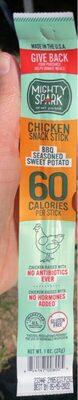 BBQ Seasoned Sweet Potato Chicken Snack Stick, BBQ Seasoned Sweet Potato