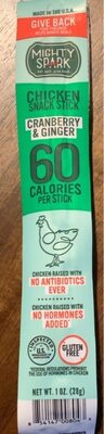 Chicken Snack Stick, Cranberry Ginger