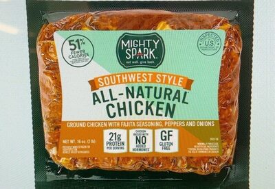 Southwest Seasoned Ground Chicken With Corn, Beans, Peppers & Onions, Southwest Seasoned With Corn, Beans, Peppers & Onions