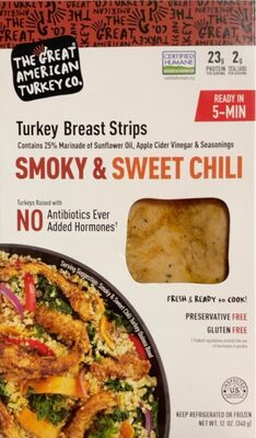 Smoky & Sweet Chili Turkey Breast Strips, Smoky & Sweet Chili